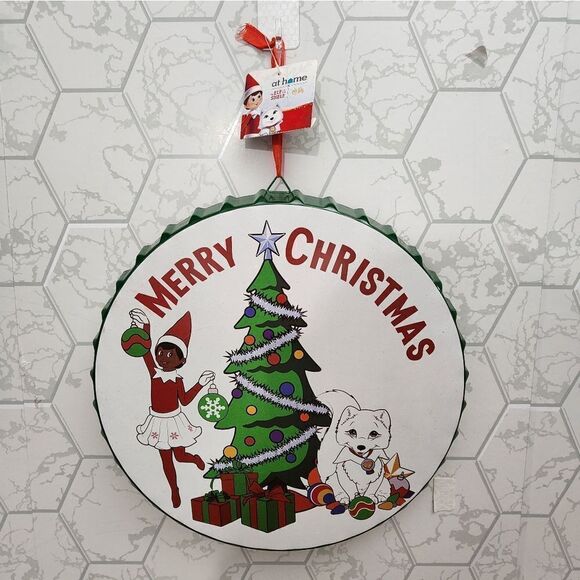 Elf On the Shelf & Elf Pets Girl Scout Metal Cap Wall Decor, 12" - Picture 3 of 12